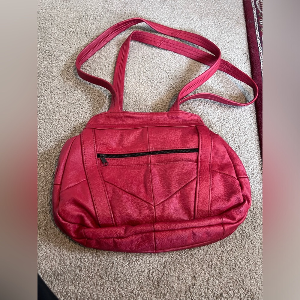 Red Leather Purse